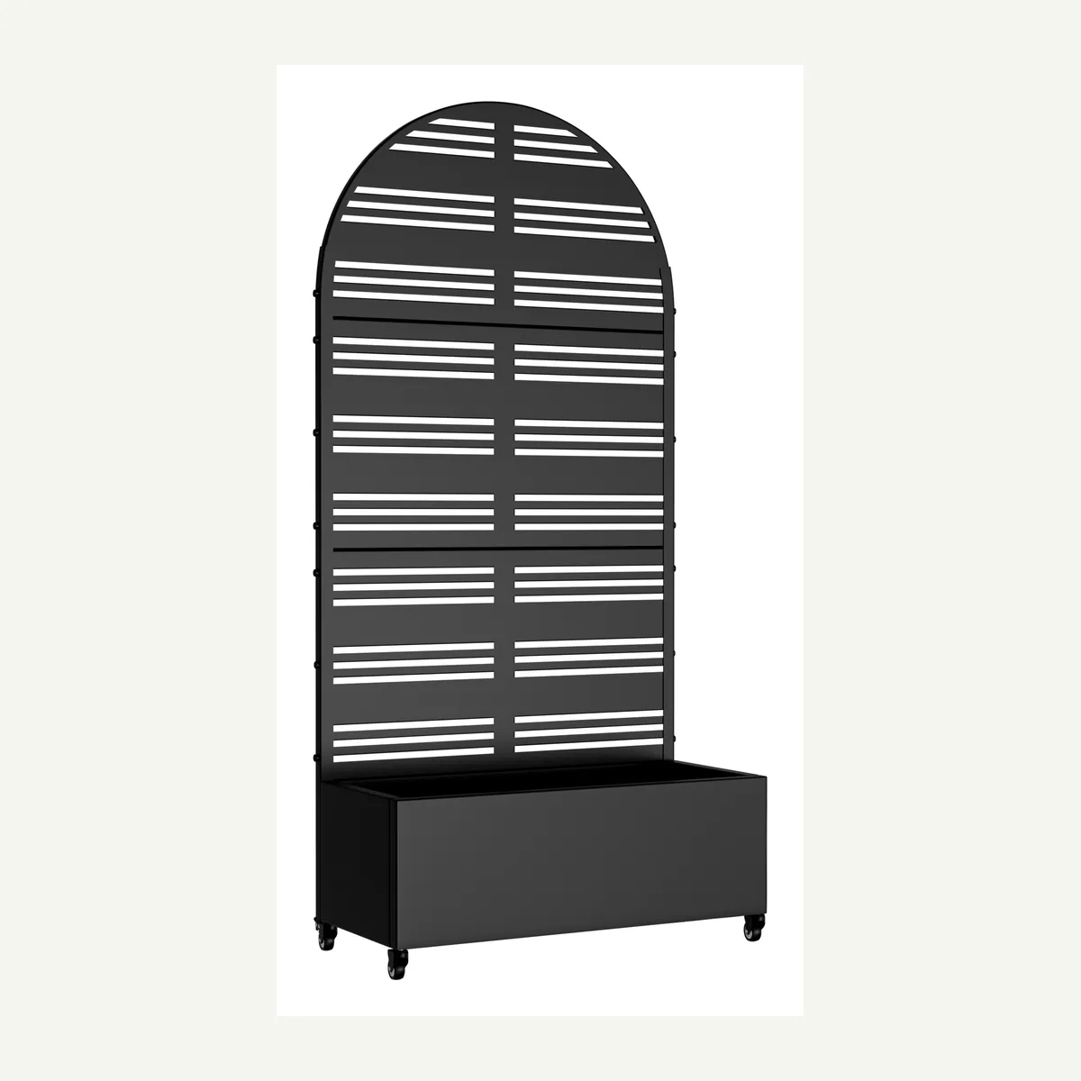Arched Banded-Slot Trellis Planter — additional view 2