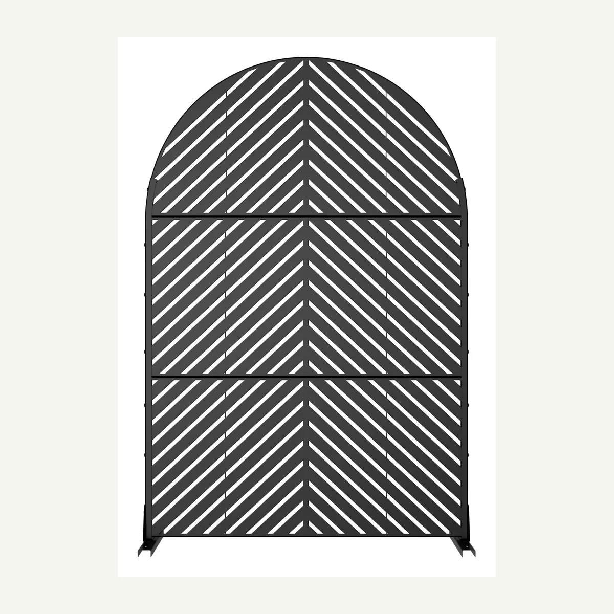 Arched Chevron Outdoor Screen — overview
