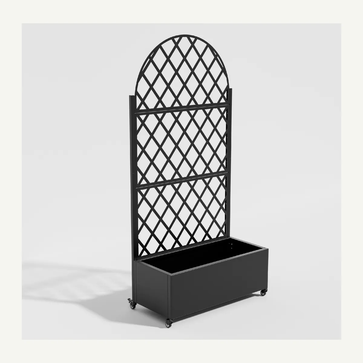 Arched Diamond-Lattice Planter — product view