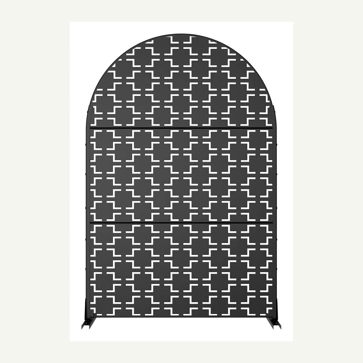 Arched Interlocking-Cross Screen — overview