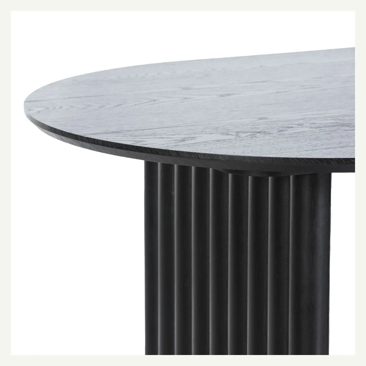 Oval Double-Pedestal Dining Table — pedestal detail