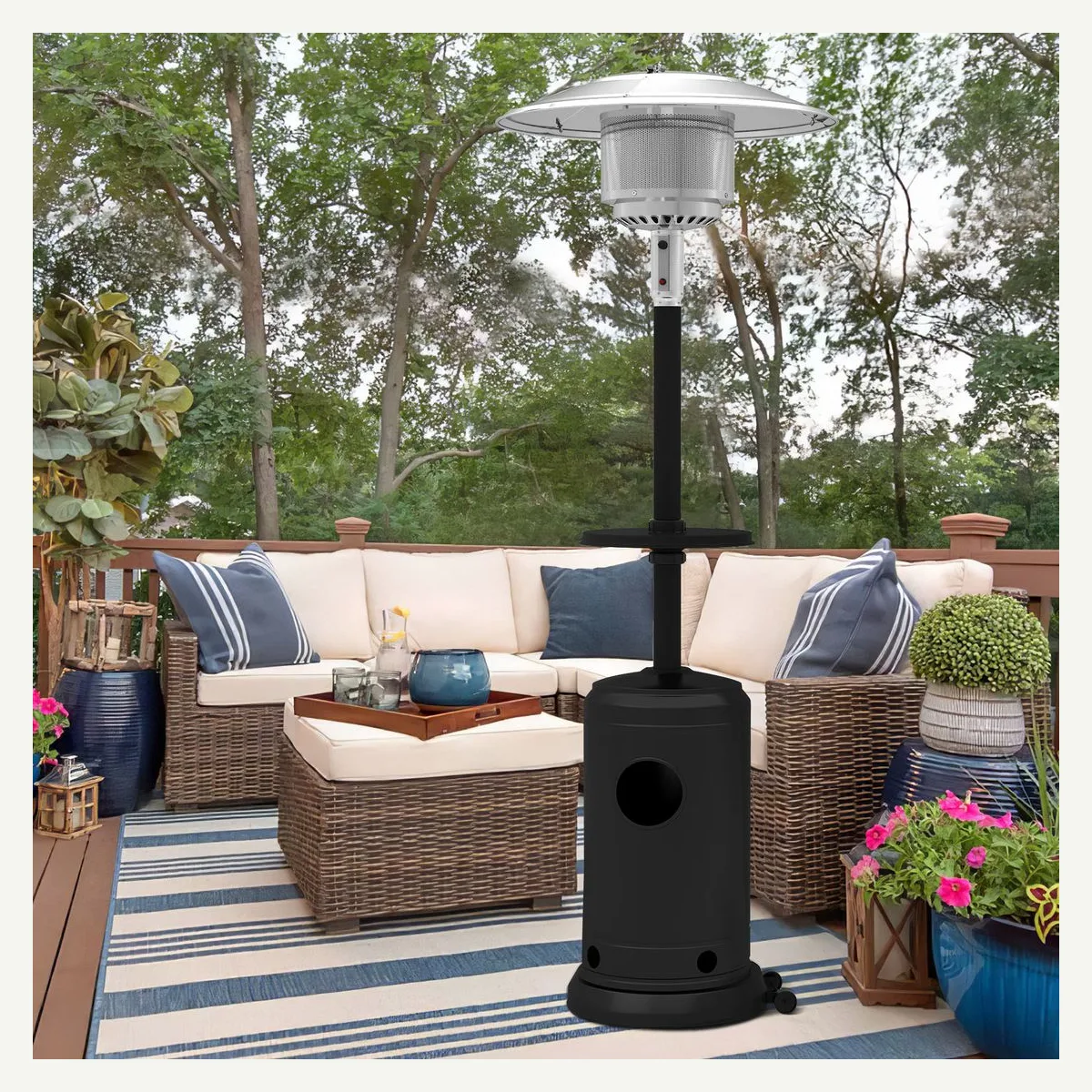 Black Patio Heater — alternate setting