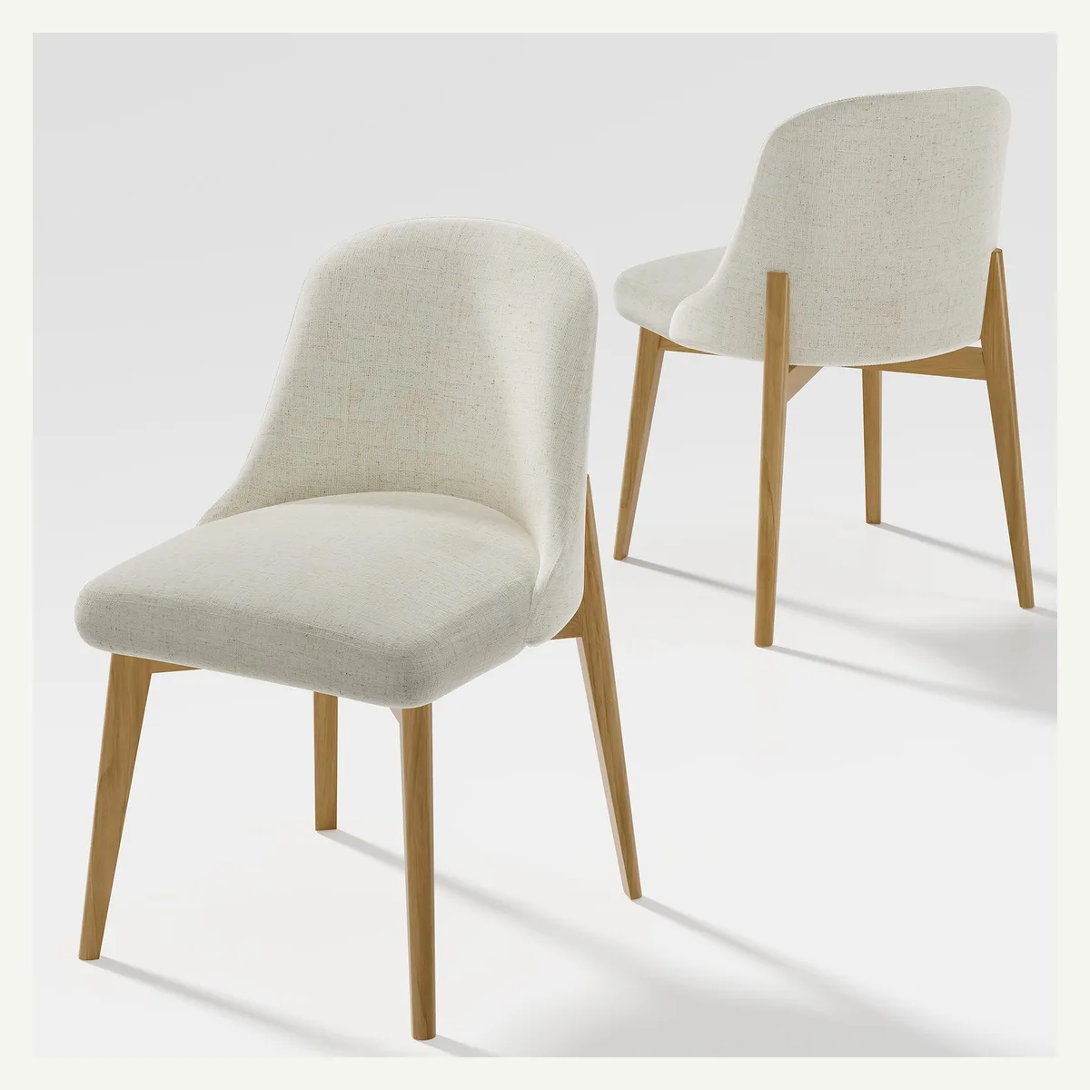 Contoured-Back Dining Chair — additional view 2