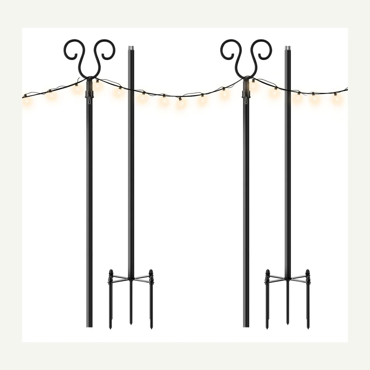 Garden String Light Poles — product view