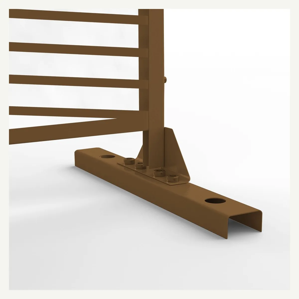 Geometric Outdoor Screen — stand detail