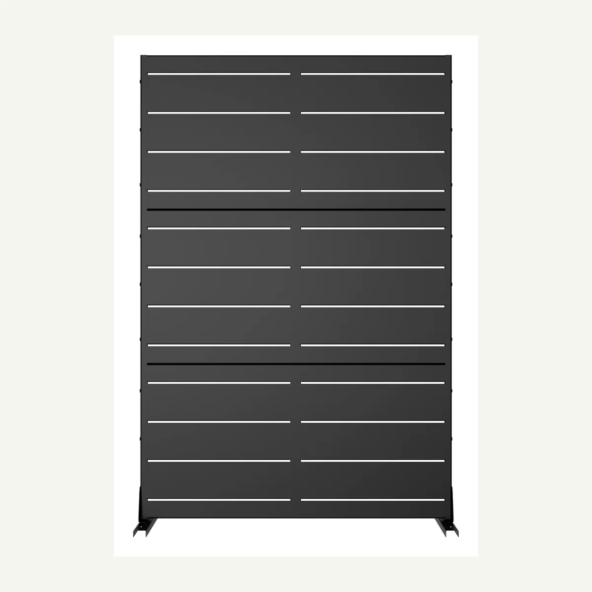 Horizontal-Slat Screen — supplied view 2
