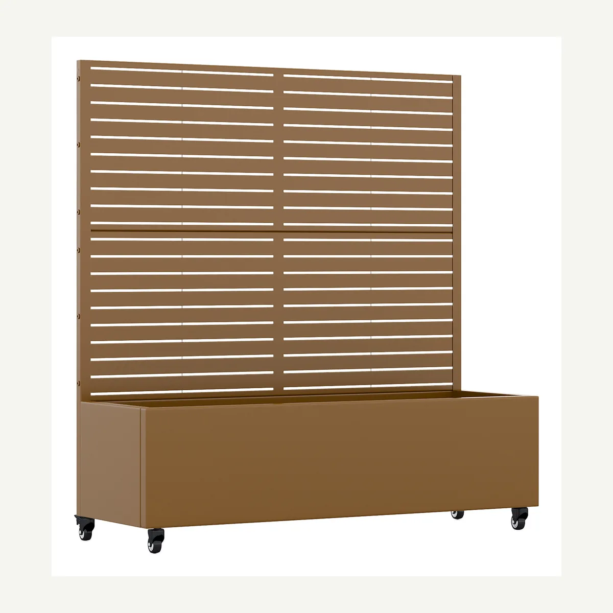 Horizontal-Slat Trellis Planter — overview