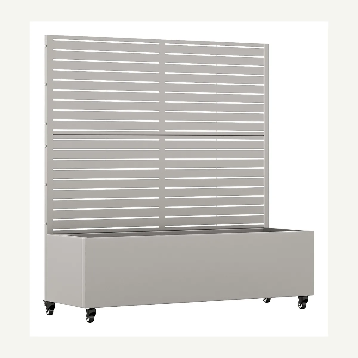 Horizontal-Slat Trellis Planter — supplied view 2