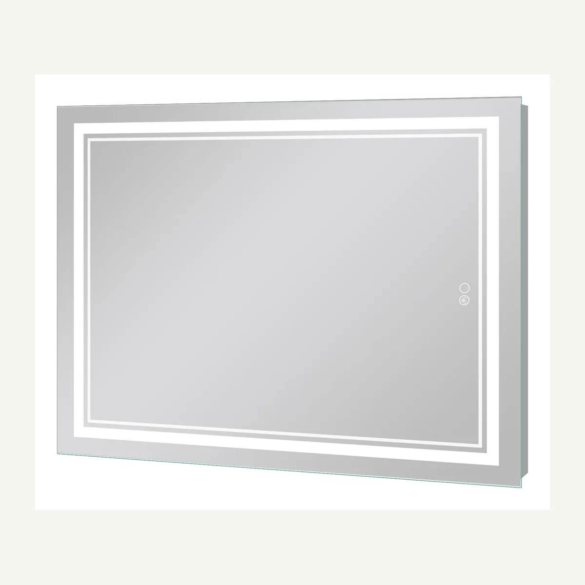 Illuminated Rectangular Wall Mirror — product view