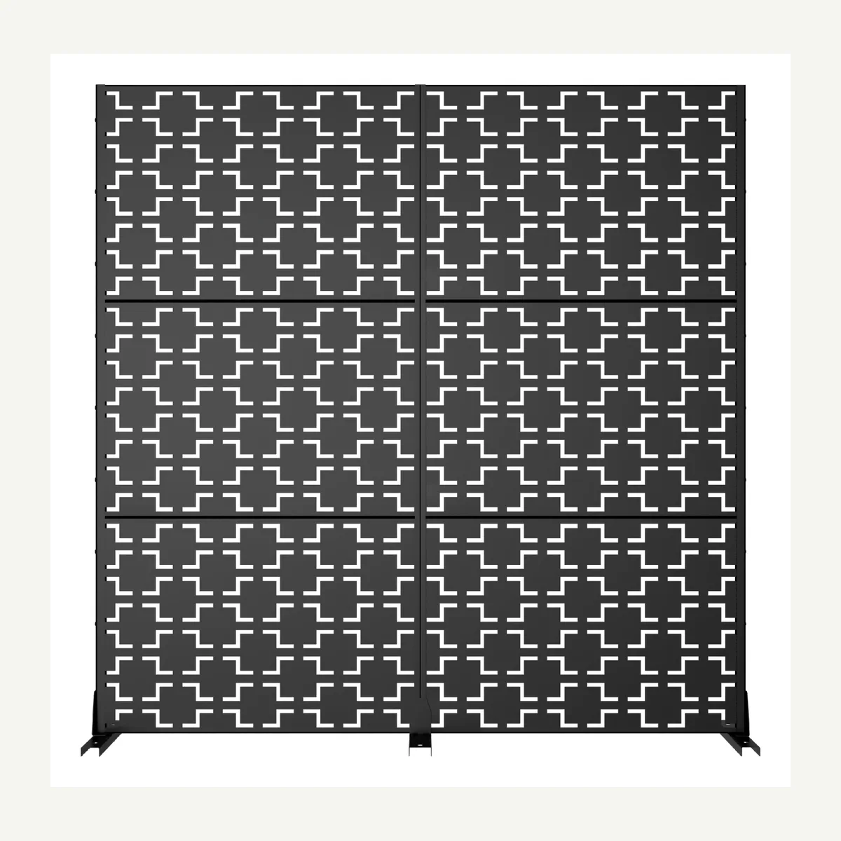Interlocking-Cross Outdoor Screen — supplied view 5