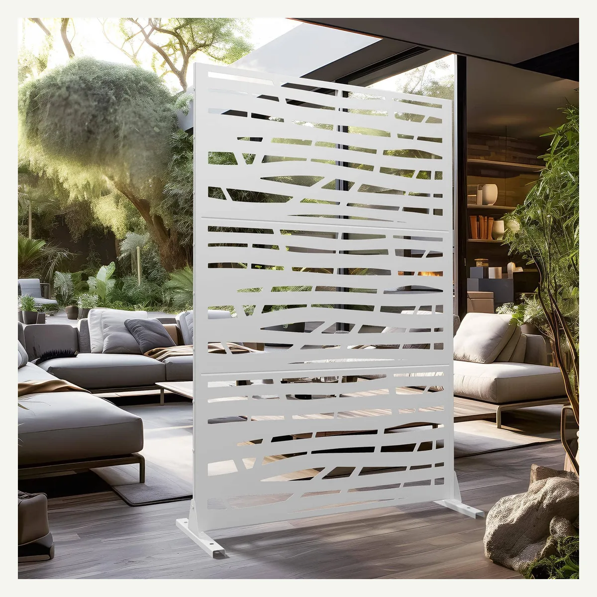 Irregular-Slat Outdoor Screen — supplied view 3