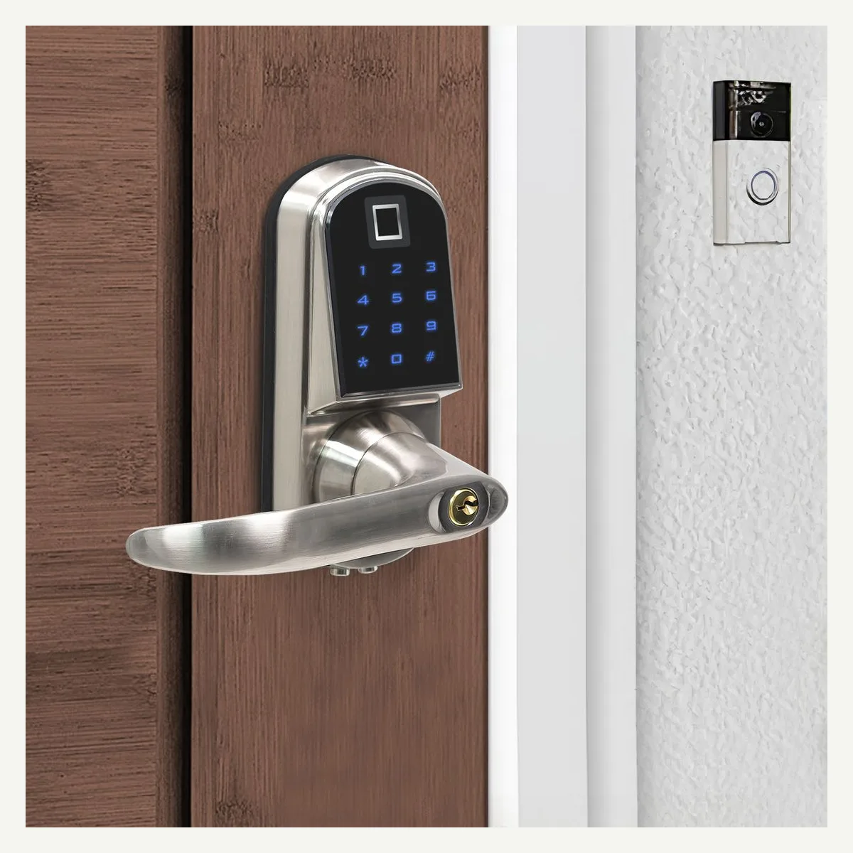 Keypad Door Lever — door setting