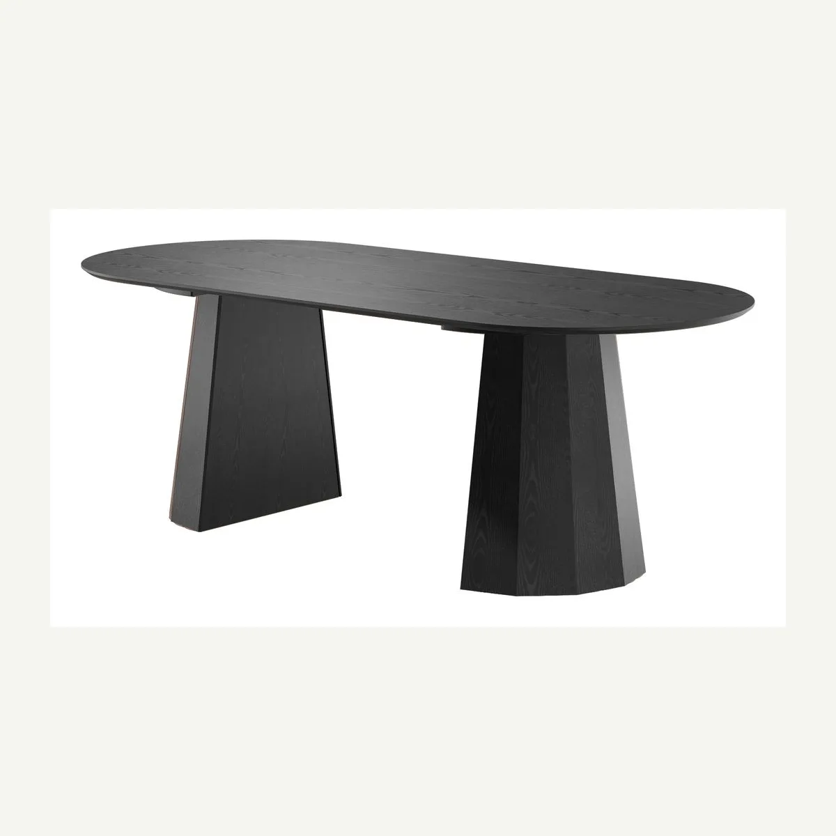 Oval Faceted-Pedestal Dining Table — product view