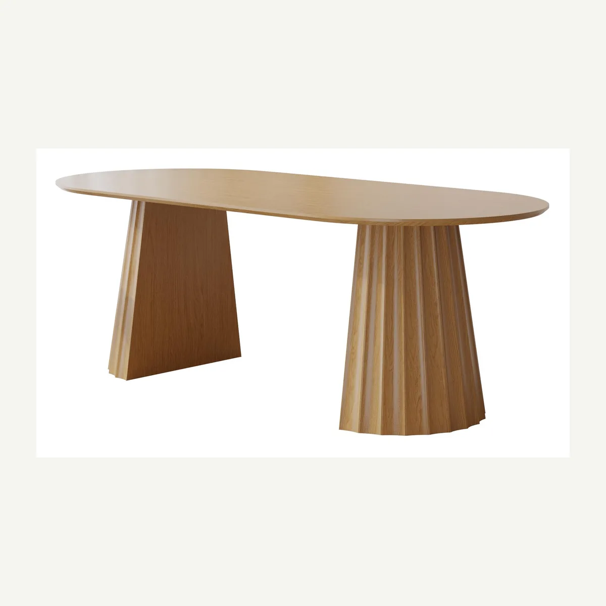 Oval Mixed-Pedestal Table — product view
