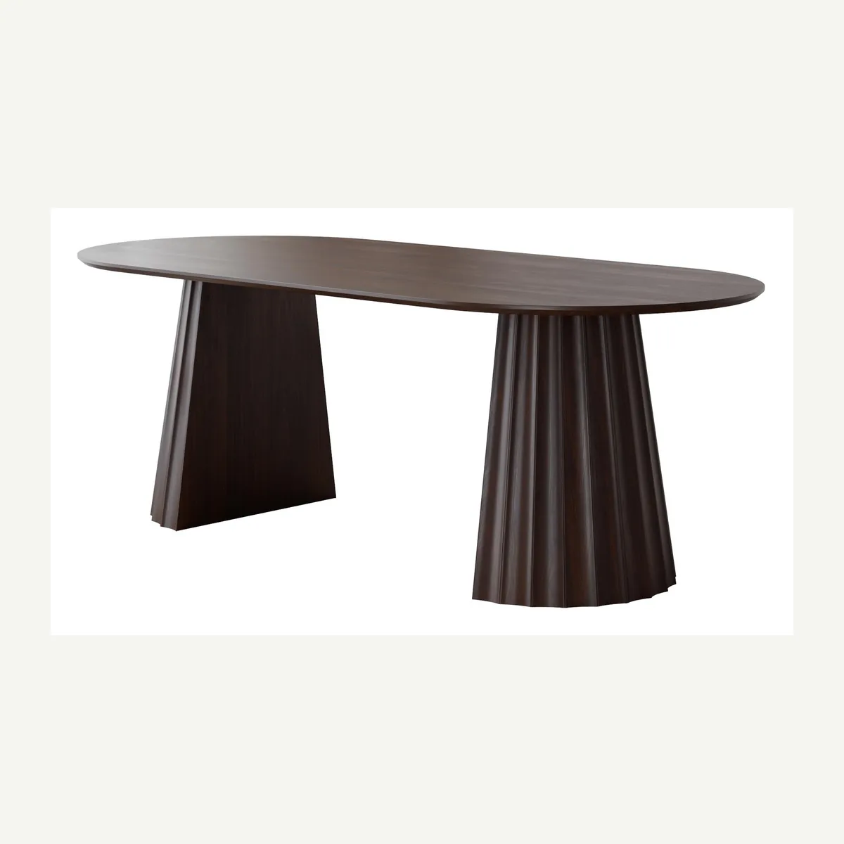Oval Mixed-Pedestal Table — additional view 3