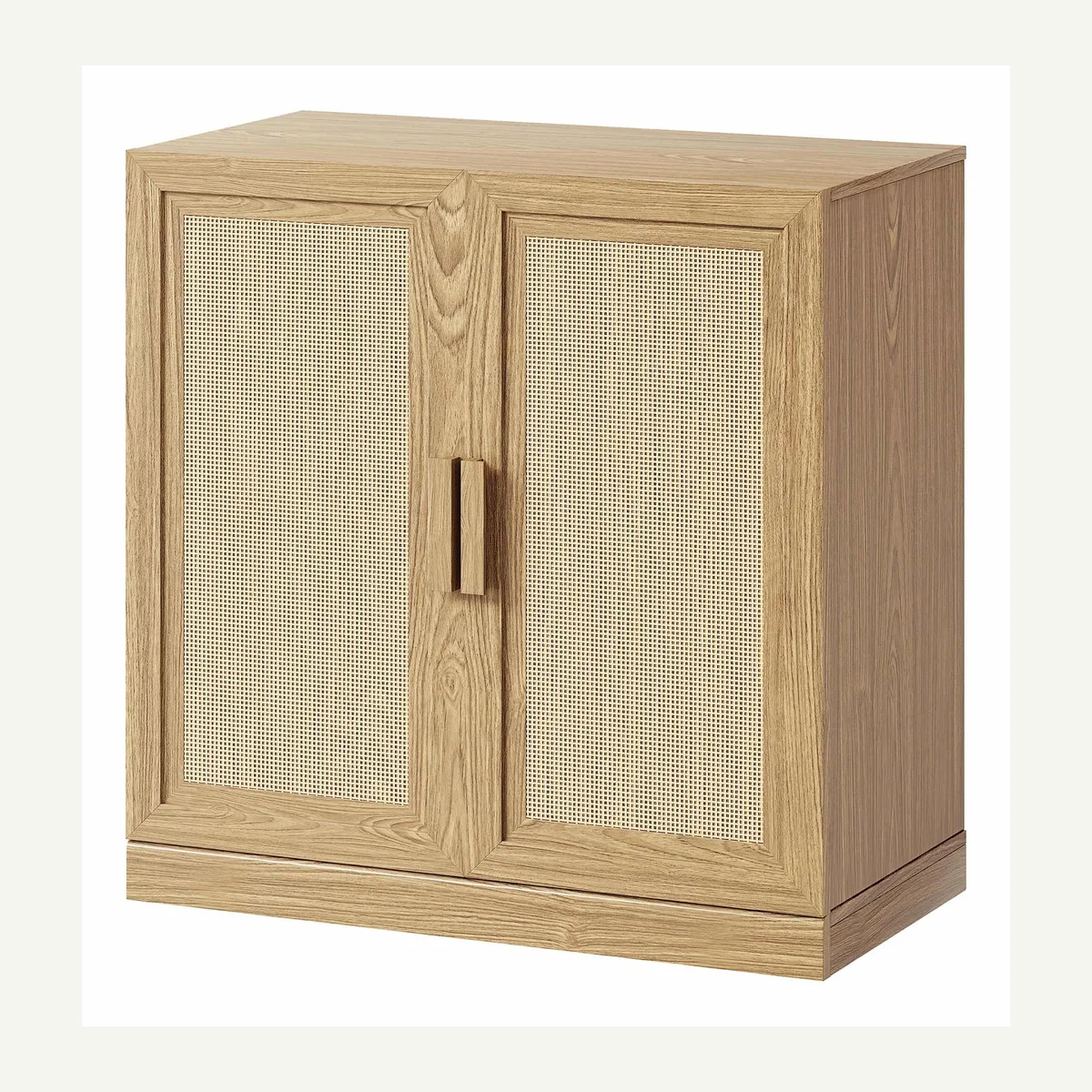 Panel-Door Storage Cabinet — light finish