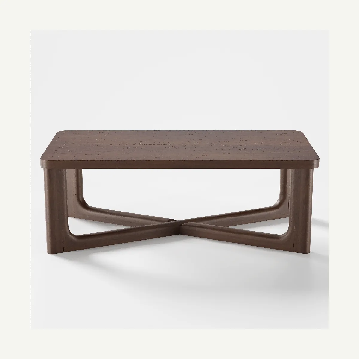 Rectangular Cross-Base Coffee Table — supplied view 3