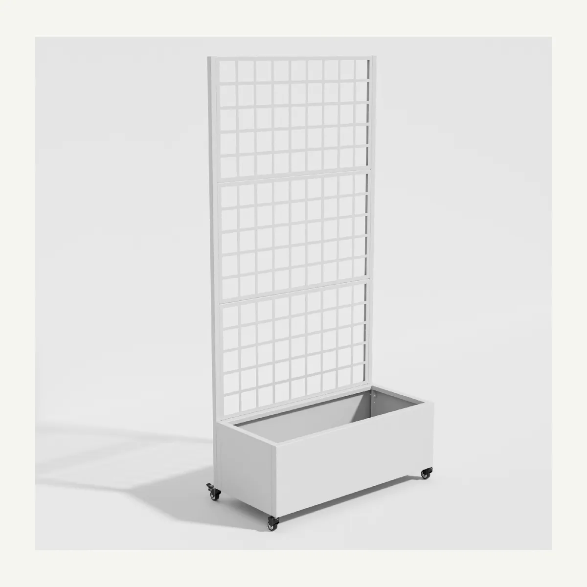 Rectangular Grid-Trellis Planter — overview