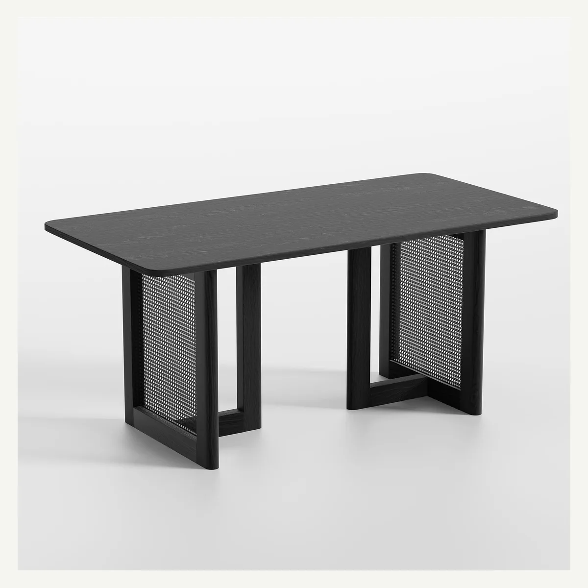 Rectangular Open-Frame Dining Table — supplied view 2