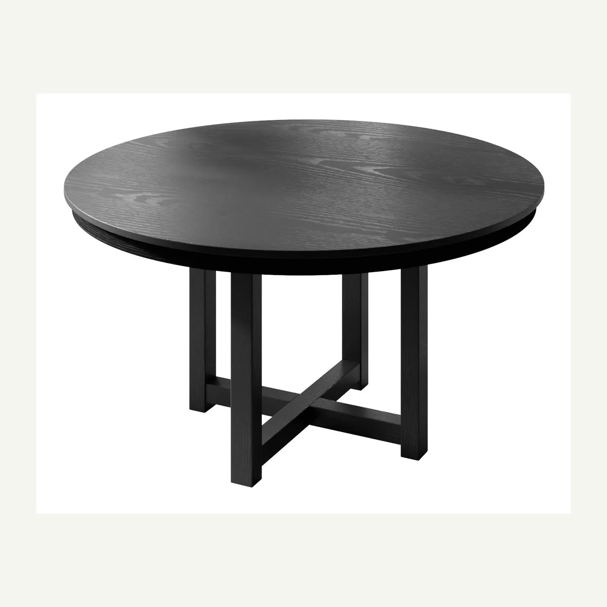Round Open Cross-Base Table — product view