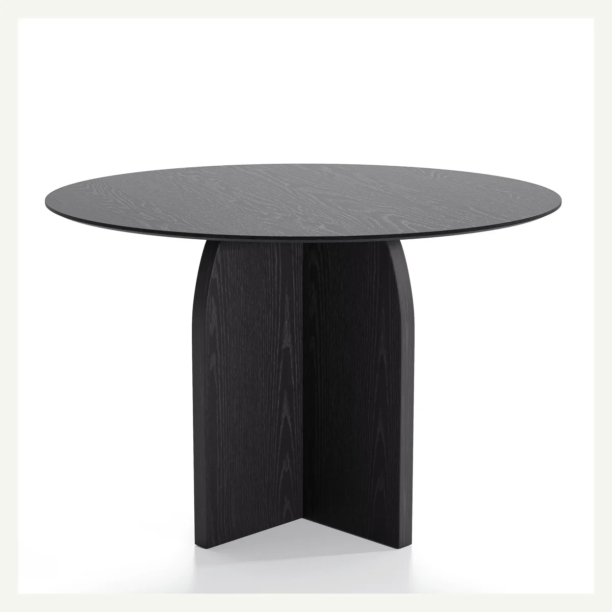Round Panel Cross-Base Table — overview
