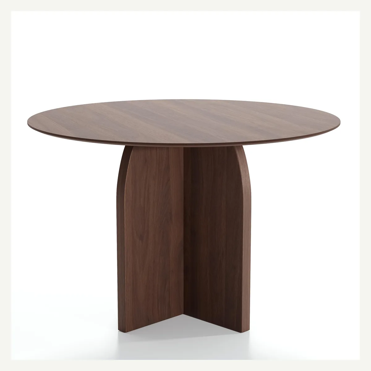 Round Panel Cross-Base Table — supplied view 2