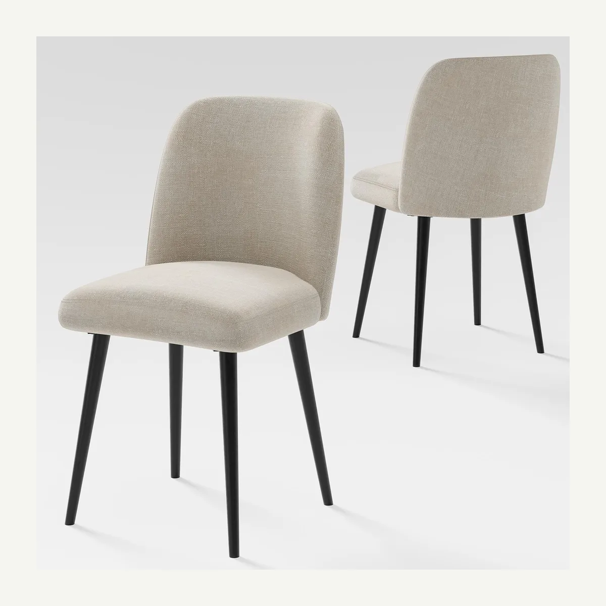 Rounded-Back Dining Chair — product view