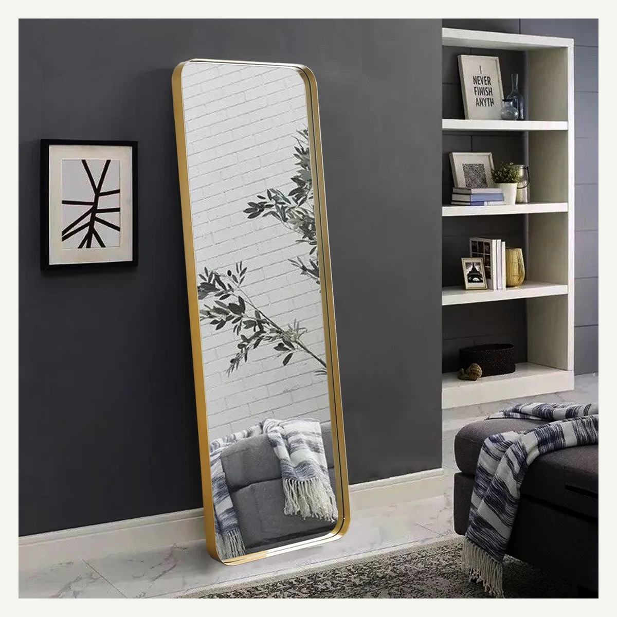 Rounded-Corner Full-Length Mirror — additional view 2