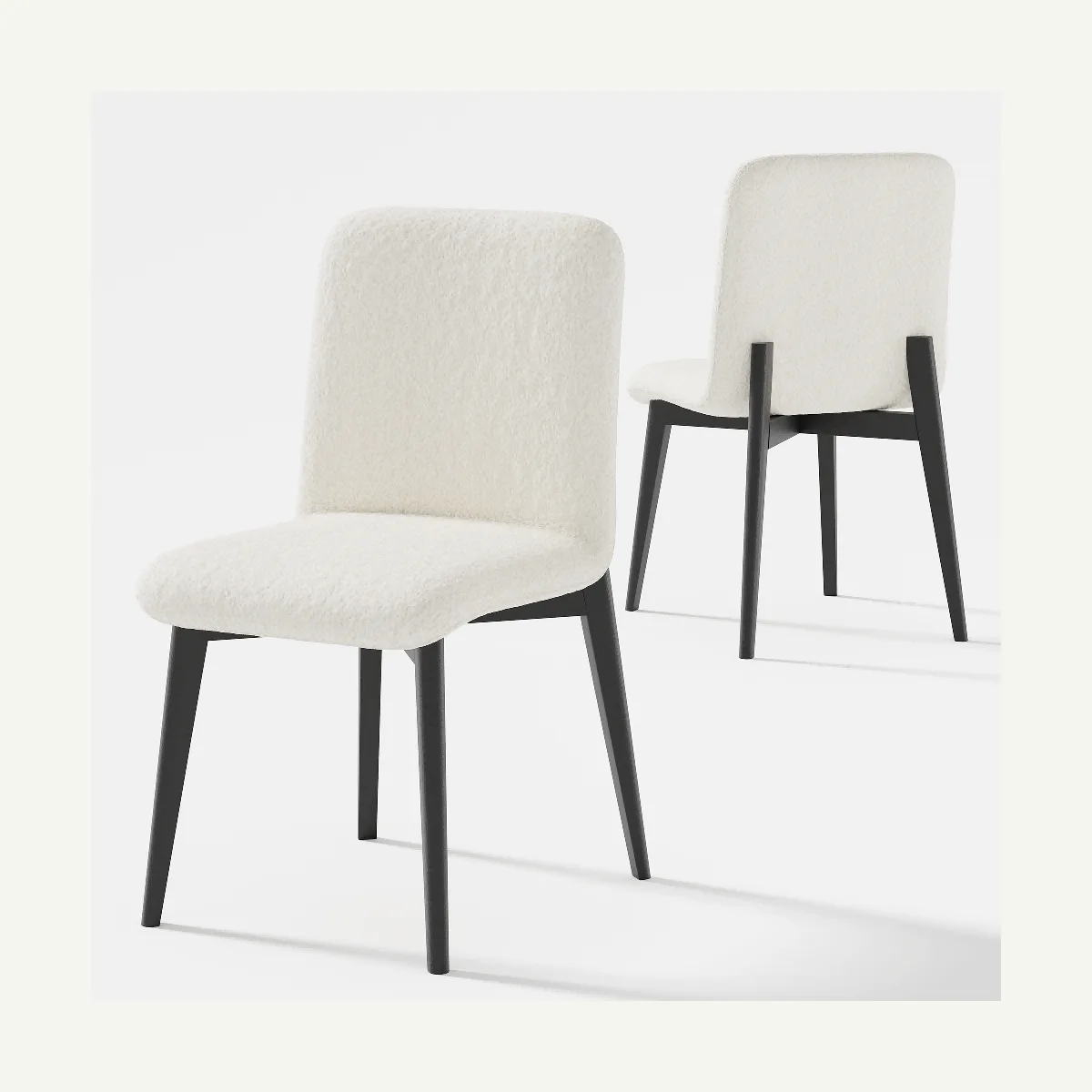 Tall-Back Upholstered Dining Chair — product view