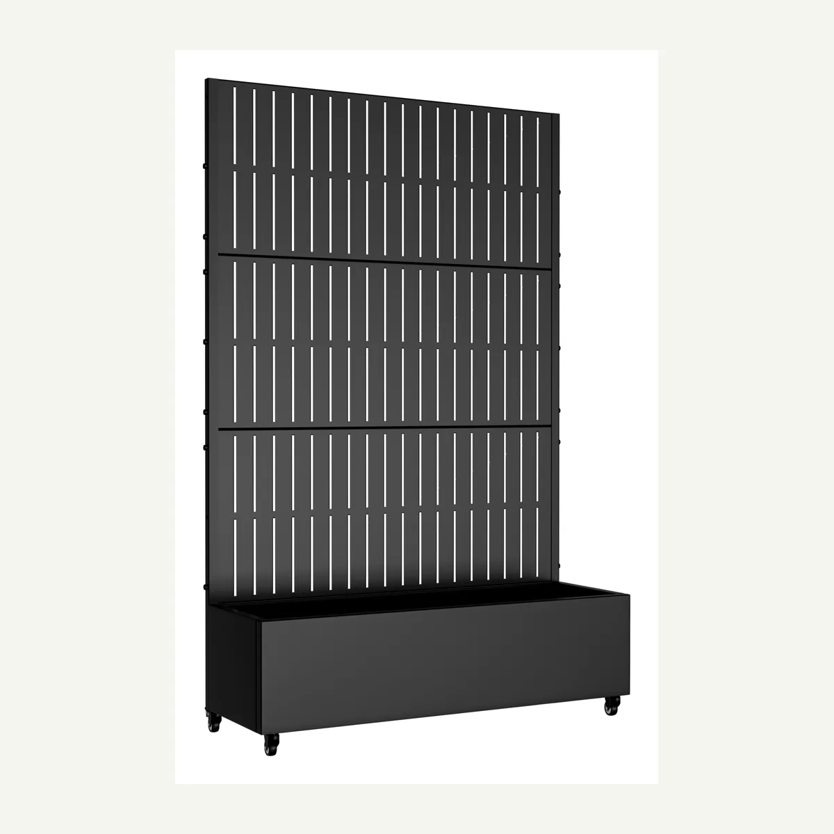 Vertical-Slat Trellis Planter — overview