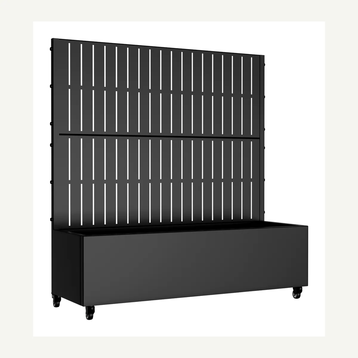 Vertical-Slat Trellis Planter — supplied view 3