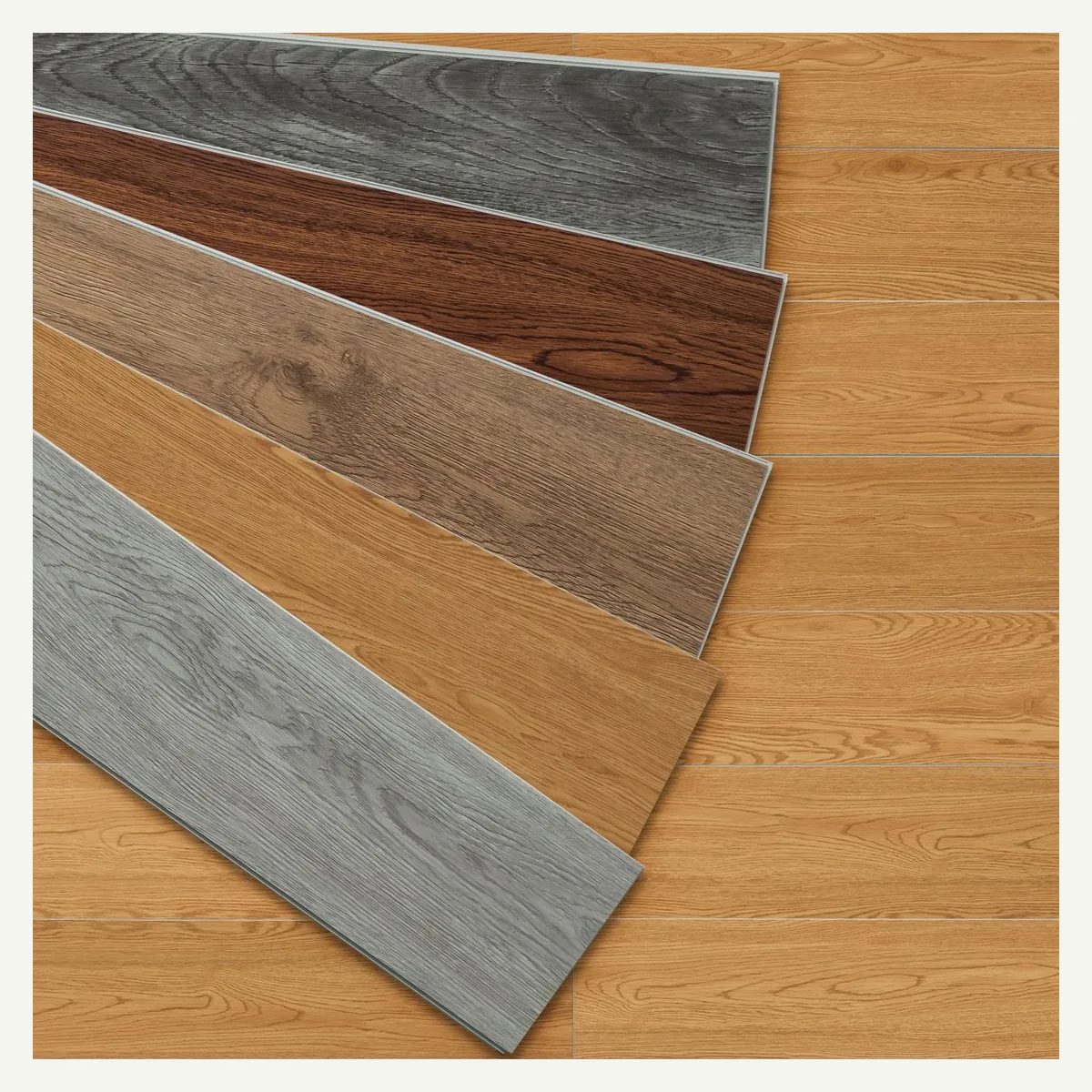 Warm Wood-Look Flooring — edge detail